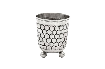 Lot 446 - A late 18th century German silver beaker, Nuremberg circa 1780 by Johann Friedrich Ehe (master 1773, died 1808)