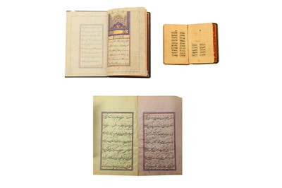 Lot 248 - A GOLSHAN-E RAAZ BY SHEYKH MAHMOUD SHABESTARI AND TWO OTHER MANUSCRIPTS