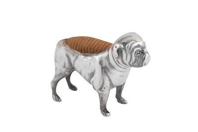Lot 96 - An Edwardian sterling silver novelty pin cushion, Birmingham 1901 by Adie & Lovekin Ltd