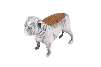 Lot 96 - An Edwardian sterling silver novelty pin cushion, Birmingham 1901 by Adie & Lovekin Ltd