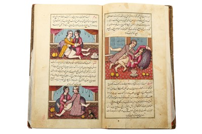 Lot 256 - AN ILLUSTRATED EROTIC MANUSCRIPT: THE BOOK OF ALFIEH AND SHARDUYEH