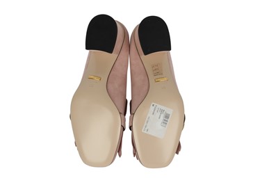 Lot 18 - Gucci Pink Marmont Block Heel Loafer - Size 38