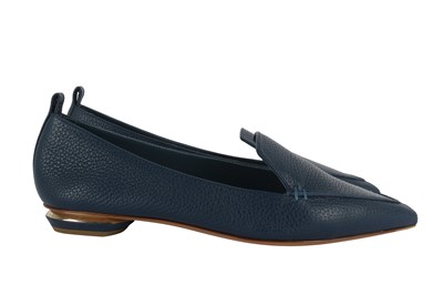 Lot 111 - Nicholas Kirkwood Blue Beya Loafer - Size 38.5
