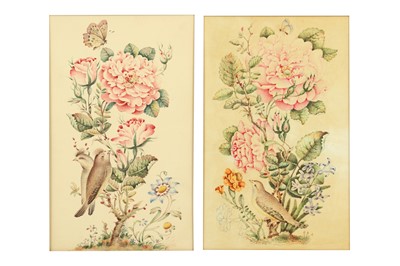 Lot 110 - TWO FLORAL STUDIES WITH THE GOL-O-BOLBOL MOTIF