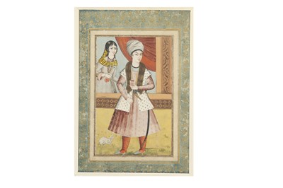 Lot 191 - AN INTERIOR WINE-DRINKING SCENE