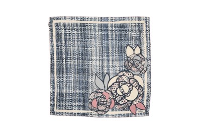 Lot 114 - Chanel 'Camellia Flower' Silk Print Scarf