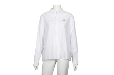 Lot 377 - Kenzo White Tiger Motif Shirt - Size 42
