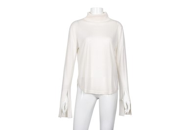 Lot 271 - Chloé Cream Fine Turtleneck Knit Jumper - Size XL