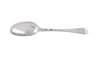 Lot 493 - A George I Britannia standard silver tablespoon, London 1717 by Thomas Mann (reg. 25th Nov 1713)