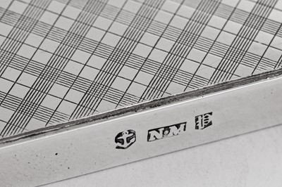 Lot 49 - A cased early Victorian sterling silver card case, Birmingham 1838 by Nathaniel Mills