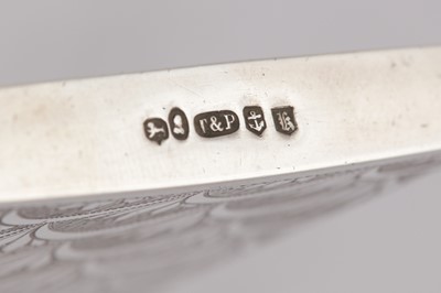 Lot 43 - A William IV sterling silver card case, Birmingham 1833 by Taylor and Perry