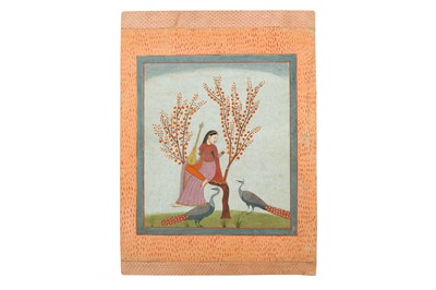 Lot 373 - AN ILLUSTRATION FROM A RAGAMALA SERIES: KAKUBHA RAGINI