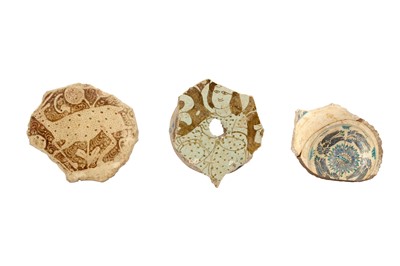 Lot 307 - A GROUP OF ISLAMIC POTTERY SHARDS