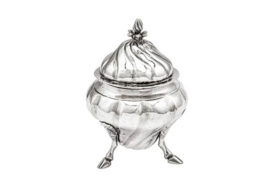 Lot 409 - A late 18th century Maltese silver covered sugar bowl, circa 1780 by Guiseppe Maniscalco di Andrea