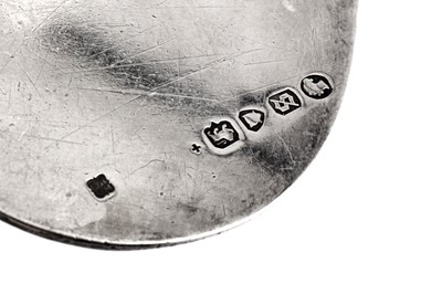 Lot 125 - A Victorian sterling silver and ivory presentation trowel, London 1873 by Henry and Henry Lias