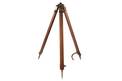 Lot 298 - A Mahogany Field Tripod