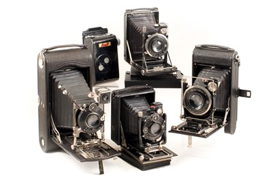 Lot 89 - A Good Group of Zeiss & Other Folding Cameras.
