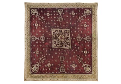 Lot 458 - A CEREMONIAL MASNAD (CANOPY) COVER