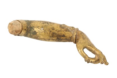 Lot 180 - A CHINESE GILT-BRONZE ARM.