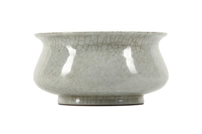 Lot 546 - A CHINESE CRACKLE-GLAZED BOMBÉ INCENSE BURNER.