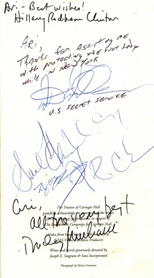 Lot 1079 - Clinton (Hillary) & Rudy Giuliani