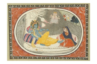 Lot 392 - THE CREATION OF THE UNIVERSE: VISHNU ANANTASHAYANA