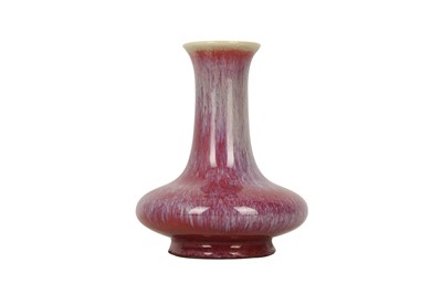 Lot 39 - A CHINESE FLAMBÉ BOTTLE VASE.
