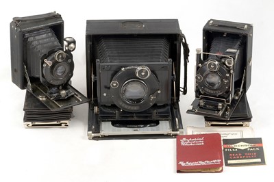 Lot 95 - A Gorez Plate Camera & Two Contessa Nettel Outfits.