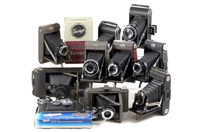 Lot 96 - Group of Mainly Ensign Folding Cameras.