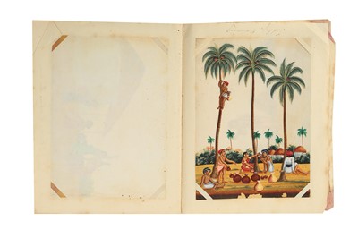 Lot 732 - AN ALBUM OF TWENTY-ONE INDIAN MICA PAINTINGS