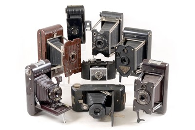 Lot 98 - Group of Folding Bakelite Cameras.