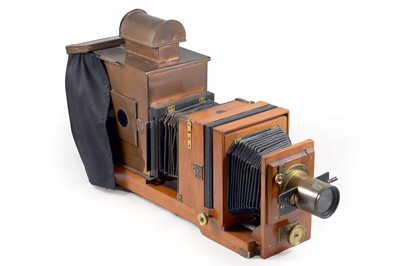 Lot 18 - An Attractive Horizontal Lancaster Half-Plate Enlarger.