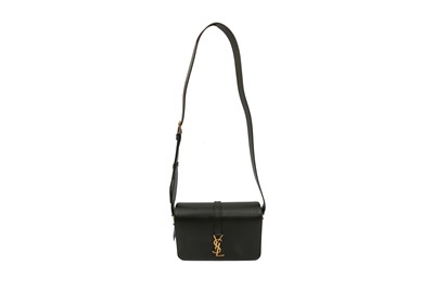 Lot 315 - Saint Laurent Black Medium Universite Flap Bag