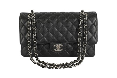 Lot 465 - Chanel Black Caviar Classic Medium Double Flap Bag