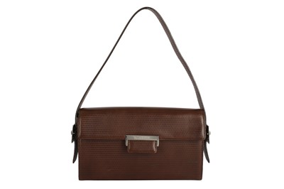 Lot 186 - Yves Saint Laurent Brown Flap Shoulder Bag