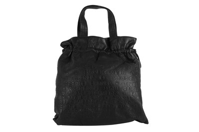 Lot 399 - Chanel Black 31 Rue Cambon Embossed Cabas Bag