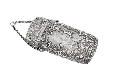 Lot 53 - A Victorian sterling silver cheroot case Birmingham 1848 by William Dudley