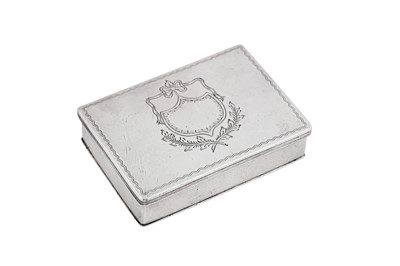 Lot 57 - An early 19th century South African colonial silver snuff box, Cape of Good Hope circa 1800 by William Godfried Lotter I (1748-1810, first mention 1770)