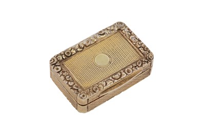 Lot 18 - A George III sterling silver gilt vinaigrette, London 1818 by Charles Rawlings (this mark. 28th Oct 1819)