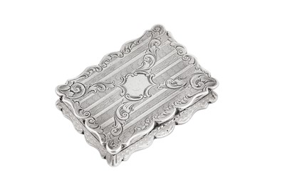 Lot 27 - A Victorian sterling silver vinaigrette, Birmingham 1846 by Yapp & Woodward