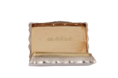 Lot 27 - A Victorian sterling silver vinaigrette, Birmingham 1846 by Yapp & Woodward