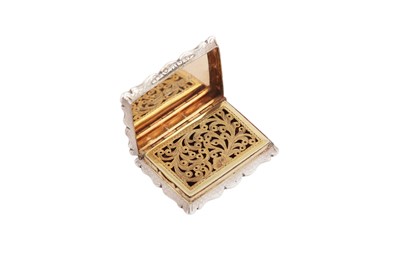 Lot 27 - A Victorian sterling silver vinaigrette, Birmingham 1846 by Yapp & Woodward