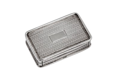 Lot 22 - A William IV sterling silver vinaigrette, Birmingham 1834 by Nathaniel Mills