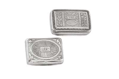 Lot 29 - A George III sterling silver vinaigrette, Birmingham 1814 by Thomas Simpson & Son
