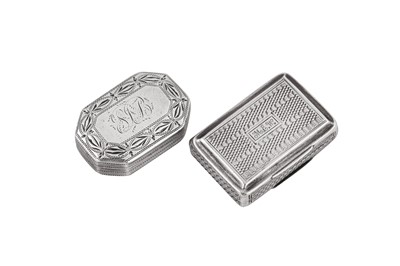 Lot 28 - A George III sterling silver vinaigrette, Birmingham 1802 by Samuel Pemberton