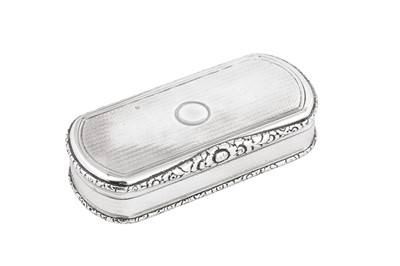 Lot 6 - A George IV sterling silver snuff box, London 1828 by Edward Edwards II