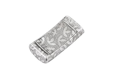 Lot 4 - A George III sterling silver double snuff box, Birmingham 1808 by Samuel Pemberton