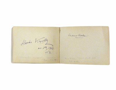 Lot 819 - Autograph Album.- Miscellaneous