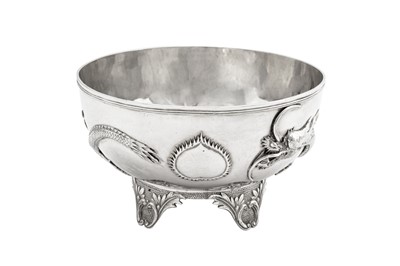 Lot 244 - An early 20th century Chinese Export silver bowl, Hong Kong circa 1930 retailed by Taylor and Co