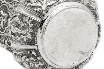 Lot 150 - A late 19th century / early 20th century Anglo – Indian unmarked silver bowl or vase, Madras circa 1900
